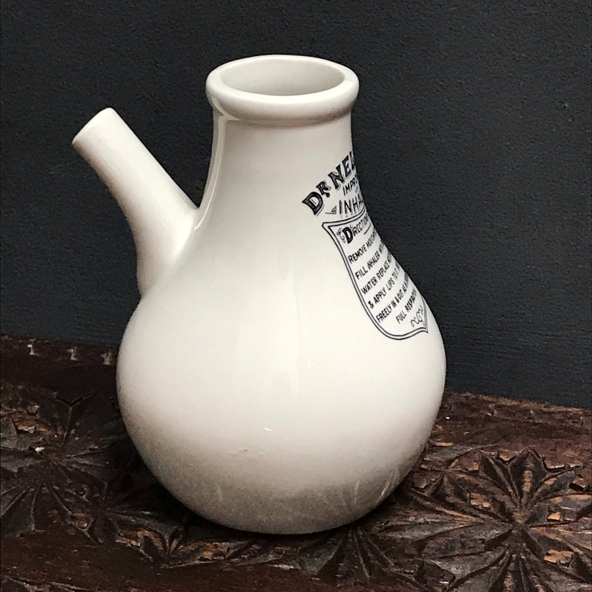 SOLD - Vintage “Dr Nelson” Ceramic Inhaler Chemist Bottle – PamPicks