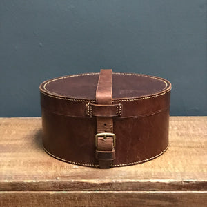 SOLD - Edwardian Leather Collar Box