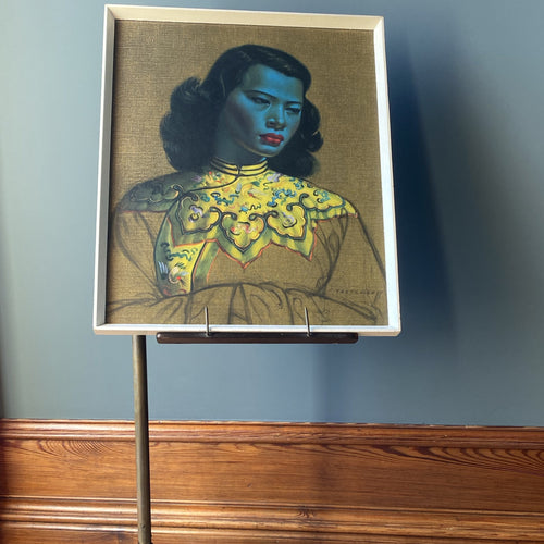 SOLD - Iconic Vladimir Tretchikoff Chinese Girl (The Green Lady) Framed Print - Original Mid Century Art