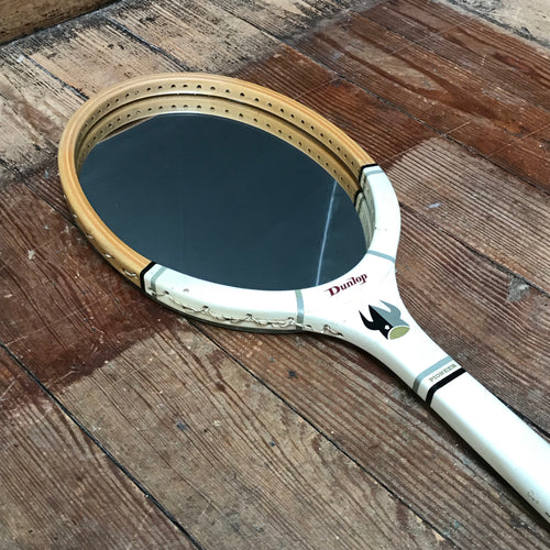 SOLD - Vintage “Dunlop” Tennis Racket Mirror