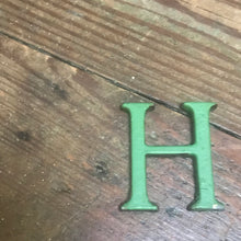 SOLD - Small Metal 3D "H” Letter Font