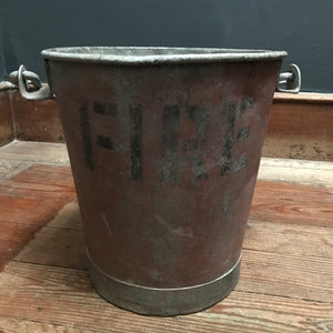 SOLD - Vintage Metal Fire Bucket