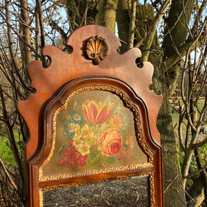 NEW - Vintage Pier Glass Mirror with Painted Panel