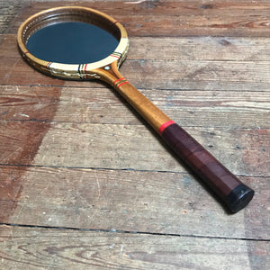 SOLD - Vintage "Spalding” Tennis Racket Mirror