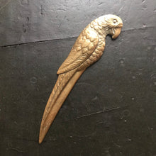 SOLD - Vintage Brass Parrot Letter Opener
