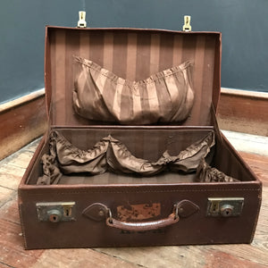 SOLD - Vintage Leather Suitcase