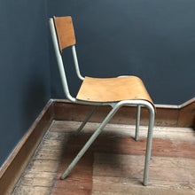 Vintage Industrial Stacking School Chair