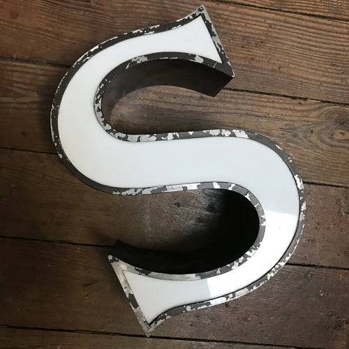 SOLD - Metal 'S' Letter Font