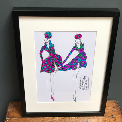 SOLD - Roz Jennings Original Fashion Illustration for Laura Ashley