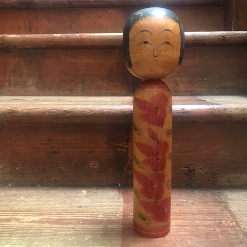 SOLD - Japanese Wooden Hand Painted Kokeshi Doll