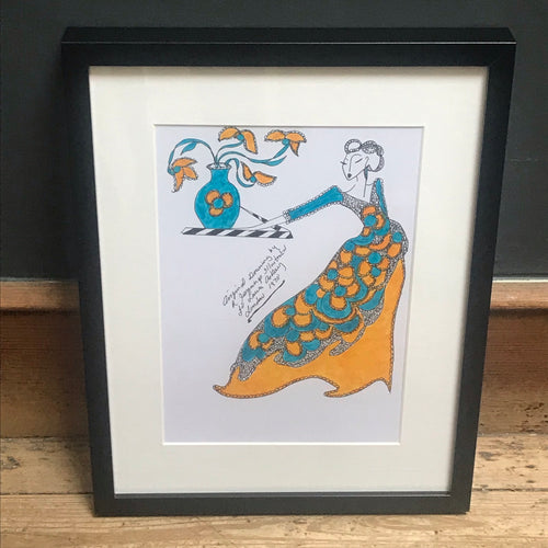 SOLD - Roz Jennings Original Fashion Illustration for Laura Ashley