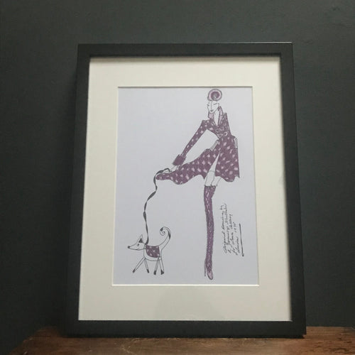 SOLD - Roz Jennings Original Fashion Illustration for Laura Ashley