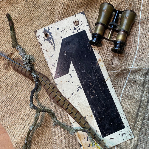 SOLD - Vintage Metal Scoreboard Number 1