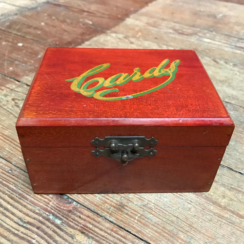 SOLD - Vintage Playing Cards Box