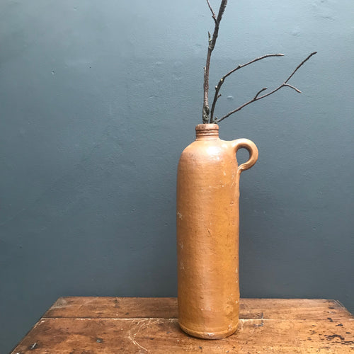 SOLD - Vintage Large Stoneware Wine Bottle