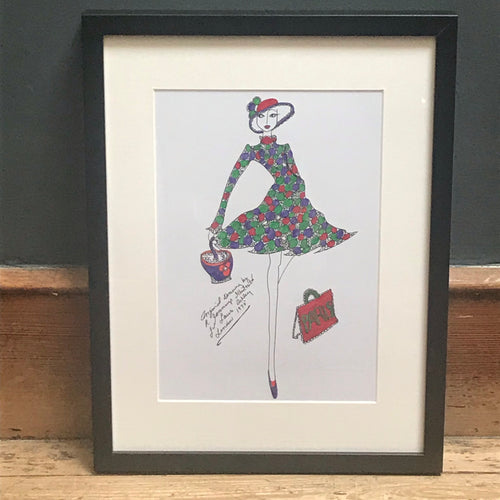 SOLD - Roz Jennings Original Fashion Illustration for Laura Ashley