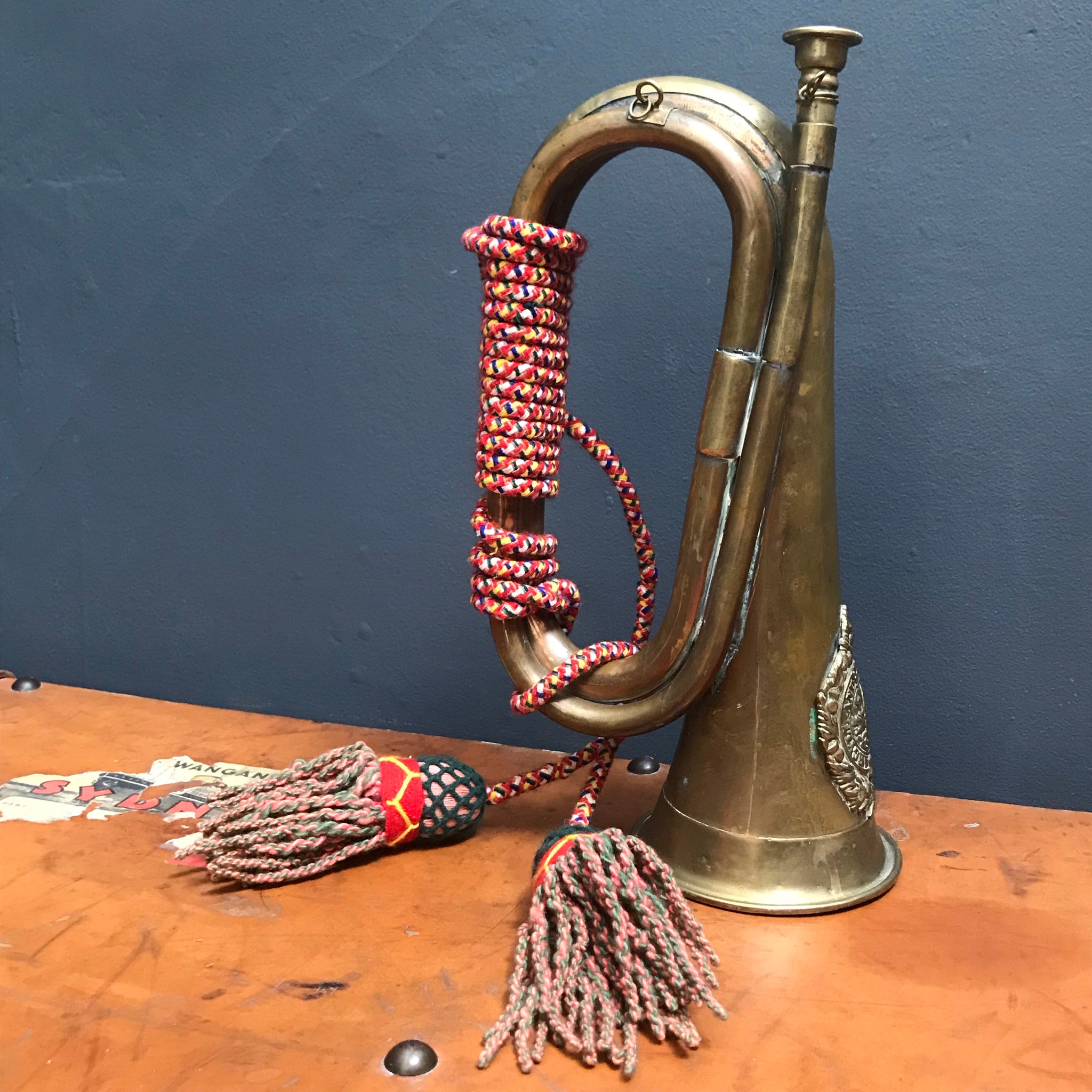 Solid Copper and Brass Bugle Navy Military Nautical Gift New