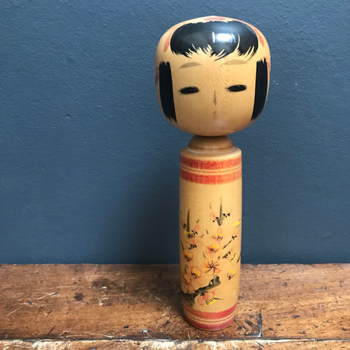 SOLD - Japanese Wooden Hand Painted Kokeshi Doll