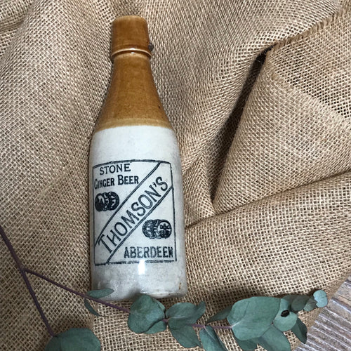 SOLD - Vintage Thomson’s Aberdeen Stoneware Ginger Beer Bottle