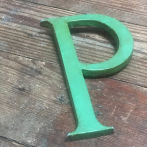 SOLD - Metal 3D "P" Letter Font