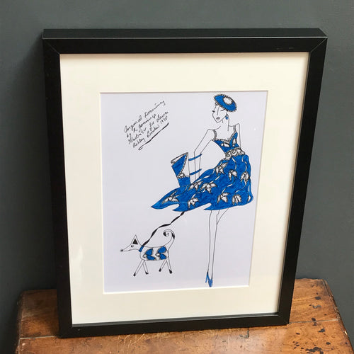 SOLD - Roz Jennings Original Fashion Illustration for Laura Ashley