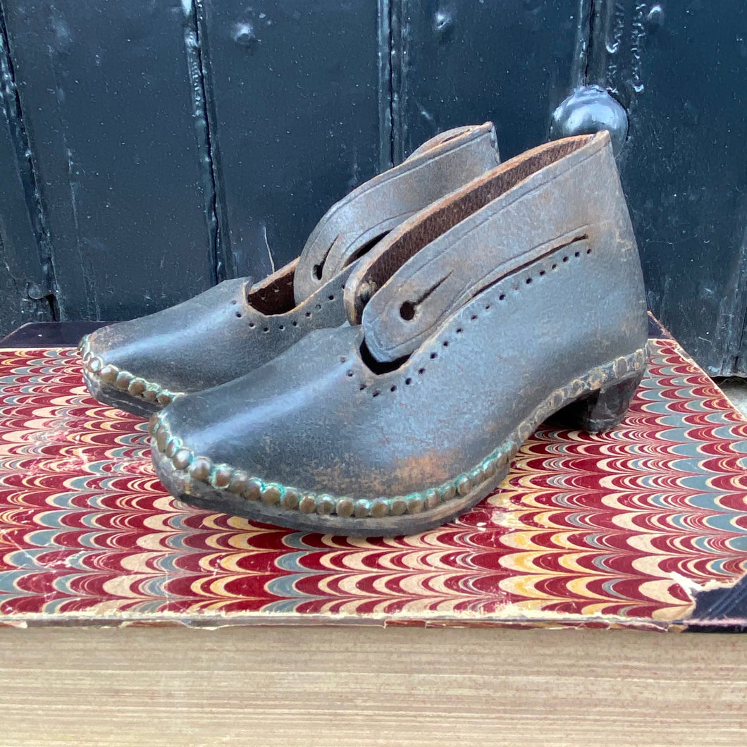 SOLD - Pair of Antique Leather Child’s Shoes