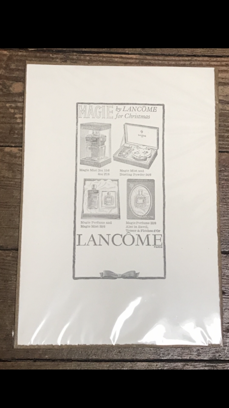 SOLD - 1960s Lancôme Screen Print