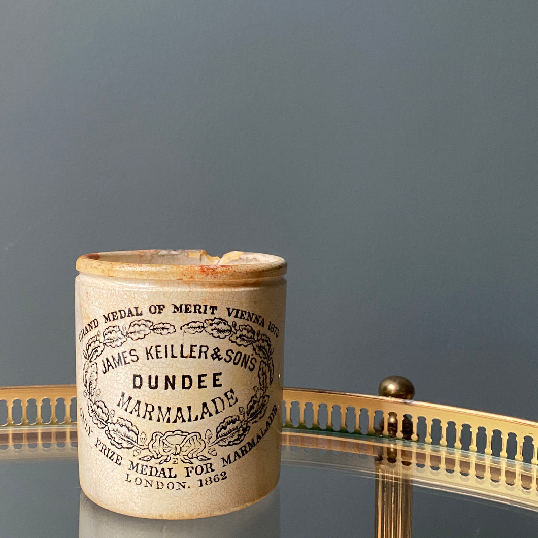 SOLD- Antique James Keiller & Sons Marmalade Jar