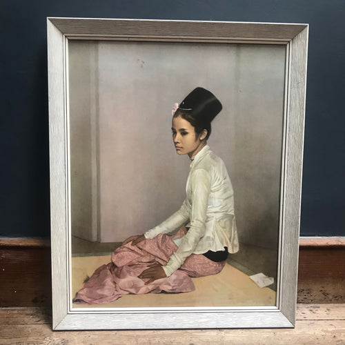 SOLD - Burmese Lady Framed Print