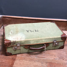 SOLD - Pendragon Vintage Suitcase with leather detailing