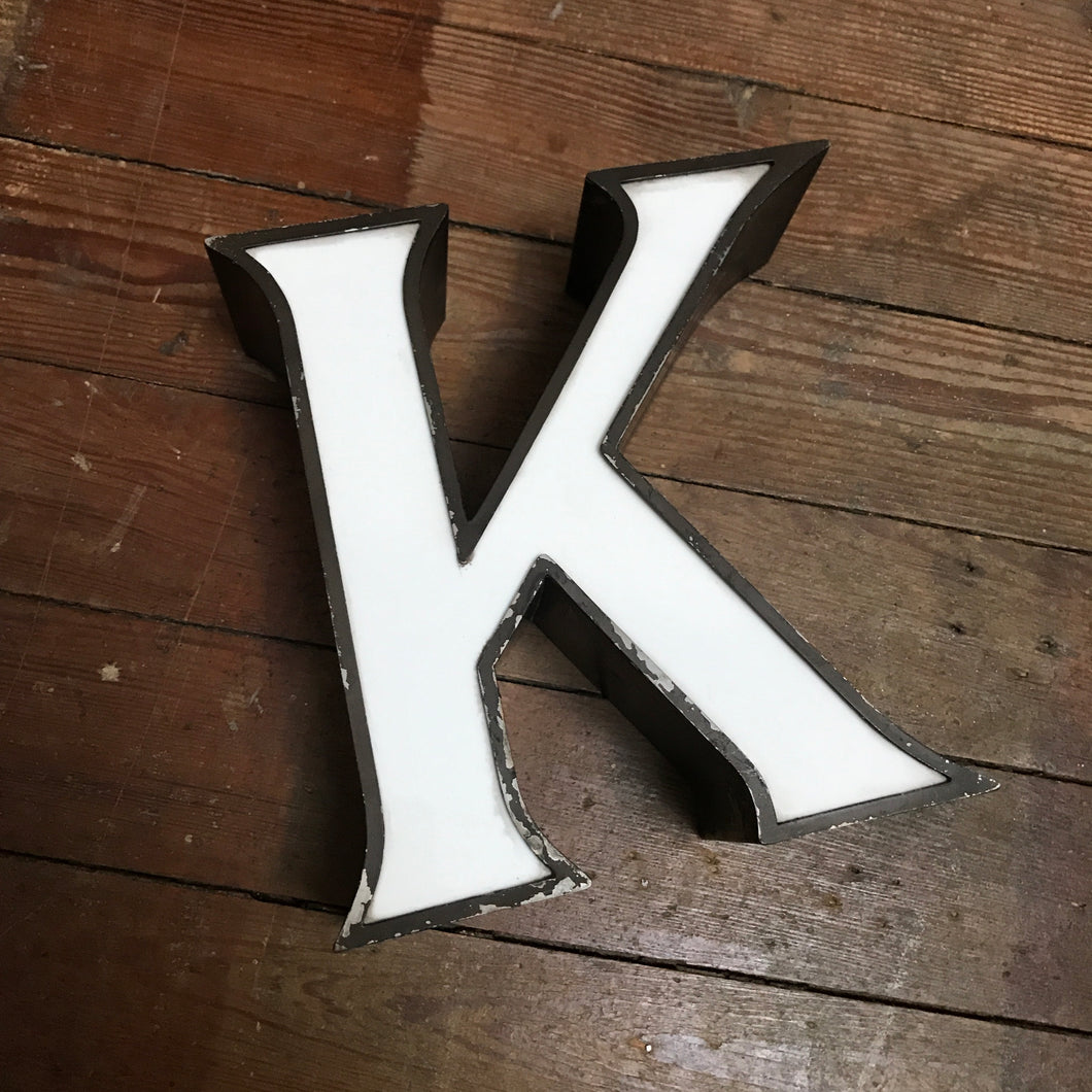 SOLD - Metal 'K' Letter Font