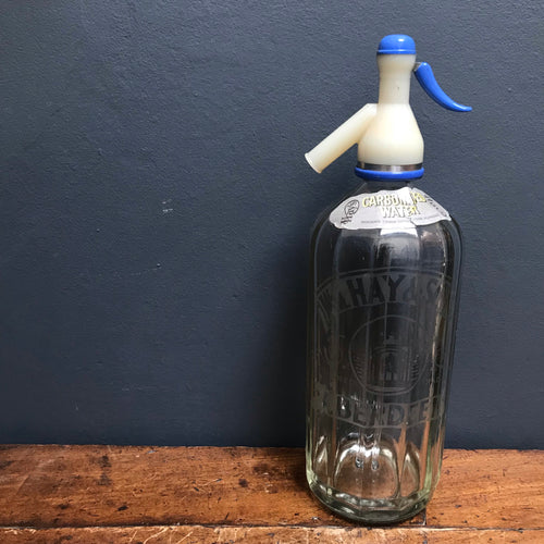 SOLD - Vintage Etched Glass “Hays Aberdeen” Soda Syphon