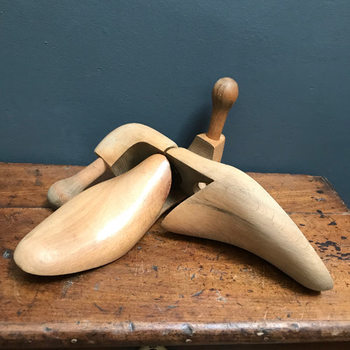 SOLD - Vintage Beech Shoe Lasts - Pair