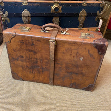SOLD - Quality Vintage Leather Suitcase