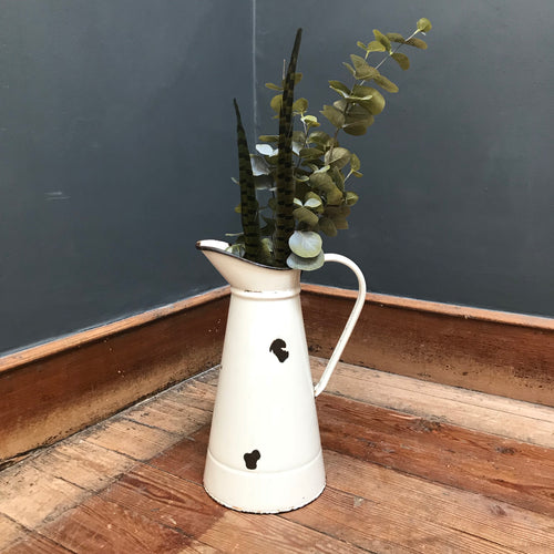 SOLD - Original French Vintage Enamel Jug