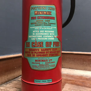 SOLD - Vintage Minimax Fire Extinguisher