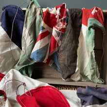 NEW - Set of 10 Vintage Fabric Flags Bunting