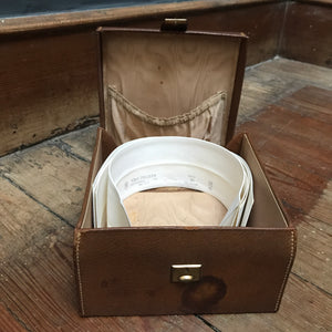 SOLD - Mappin & Webb Leather Collar Box with Collars