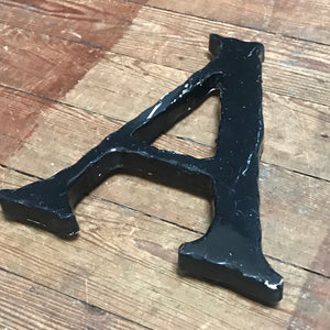 SOLD - Large Black "A" Letter Font