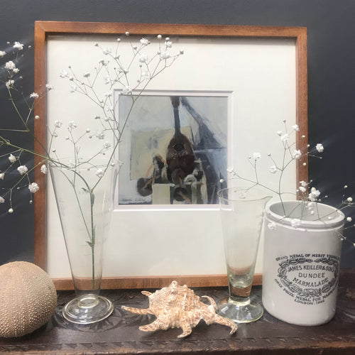 Original Painting “Mandolin & Box” by George Gilbert