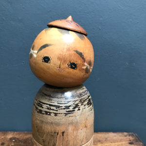 SOLD - Japanese Wooden Hand Painted Kokeshi Doll