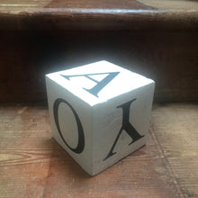 SOLD - Vintage Educational Vowel Cube