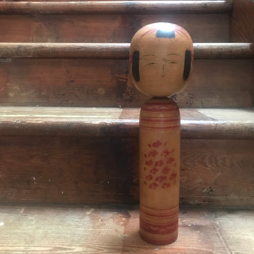 SOLD - Japanese Wooden Hand Painted Kokeshi Doll