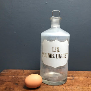 SOLD - Large Victorian Chemist/Apothecary Glass Bottle