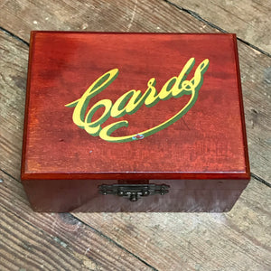 SOLD - Vintage Playing Cards Box