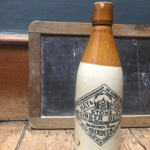 SOLD - Vintage Hays & Sons Aberdeen Stoneware Ginger Beer Bottle