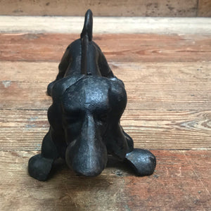 SOLD - Antique Cast Iron Long Dog Boot Scrapper/Door Stop