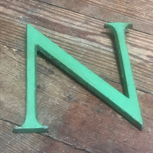 SOLD - Metal 3D "N" Letter Font