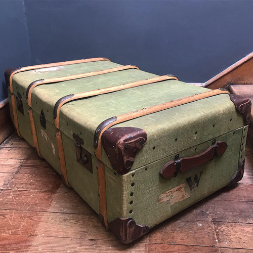 SOLD - Vintage Steamer Travel Trunk