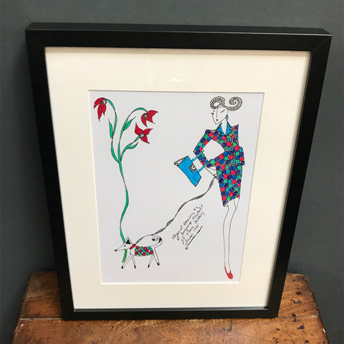 SOLD - Original Fashion Illustration for Laura Ashley